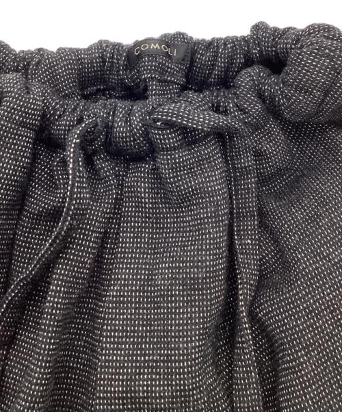 COMOLI（コモリ）COMOLI (コモリ) ウールシルク テーパード パンツ ブラック サイズ:SIZE 2の古着・服飾アイテム