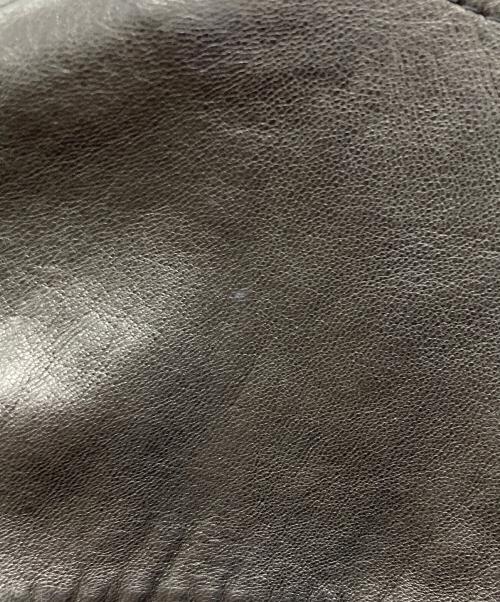 GUCCI（グッチ）GUCCI (グッチ) ニット切替レザージャケット ブラック サイズ:44の古着・服飾アイテム