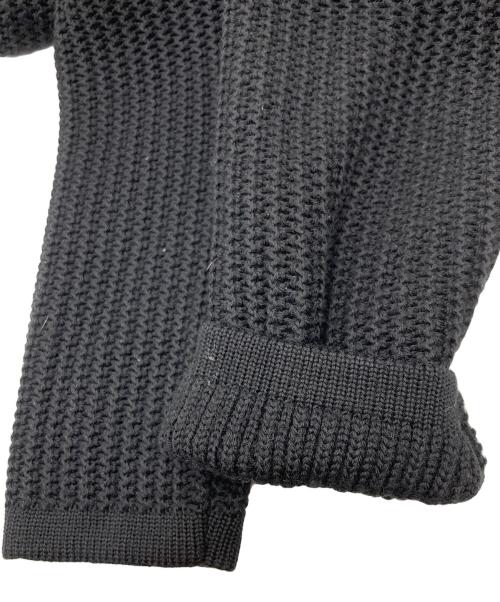 GUCCI（グッチ）GUCCI (グッチ) ニット切替レザージャケット ブラック サイズ:44の古着・服飾アイテム