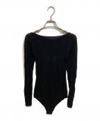 FETICOフェティコ）の古着「ROSE PATTERN LACE KNIT BODYSUIT」｜ブラック