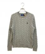 POLO RALPH LAURENポロ・ラルフローレン）の古着「ケーブルニット」｜グレー