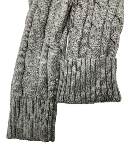 POLO RALPH LAUREN（ポロ・ラルフローレン）POLO RALPH LAUREN (ポロ・ラルフローレン) ケーブルニット グレー サイズ:Sの古着・服飾アイテム