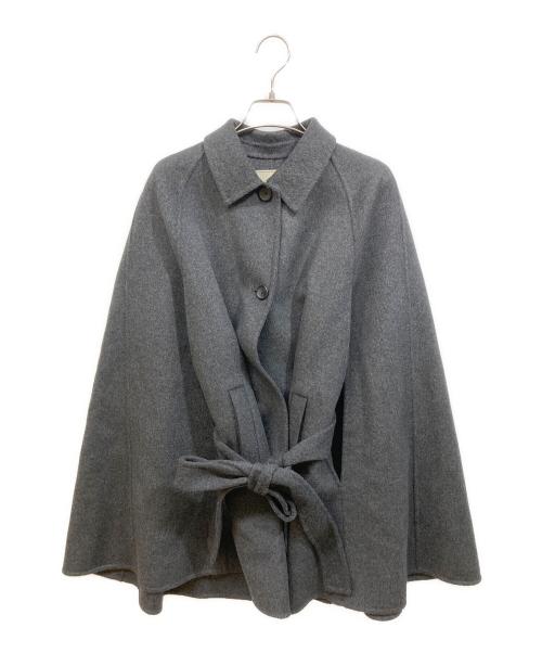 UNITED ARROWS（ユナイテッドアローズ）UNITED ARROWS (ユナイテッドアローズ) リバー ケープ コート グレー サイズ:38の古着・服飾アイテム