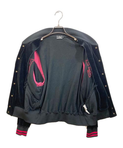 Hysteric Glamour（ヒステリックグラマー）Hysteric Glamour (ヒステリックグラマー) アプリケットジャケット ブラック サイズ:Lの古着・服飾アイテム