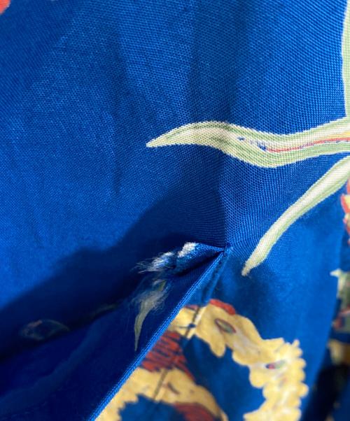 WACKO MARIA（ワコマリア）WACKO MARIA (ワコマリア) JAMAICA FLOWER S/S HAWAIIAN SHIRT ブルー サイズ:Mの古着・服飾アイテム