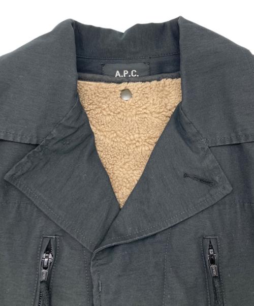 A.P.C.（アーペーセー）A.P.C. (アーペーセー) ライナー付きミリタリージャケット ブラック サイズ:XSの古着・服飾アイテム