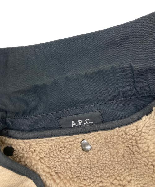 A.P.C.（アーペーセー）A.P.C. (アーペーセー) ライナー付きミリタリージャケット ブラック サイズ:XSの古着・服飾アイテム
