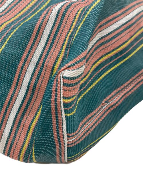 MARNI（マルニ）MARNI (マルニ) マーケットストライプトートバッグ グリーンの古着・服飾アイテム