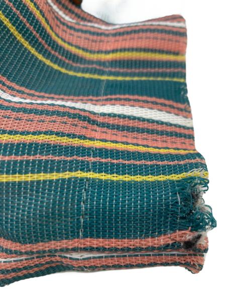 MARNI（マルニ）MARNI (マルニ) マーケットストライプトートバッグ グリーンの古着・服飾アイテム