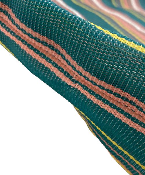 MARNI（マルニ）MARNI (マルニ) マーケットストライプトートバッグ グリーンの古着・服飾アイテム