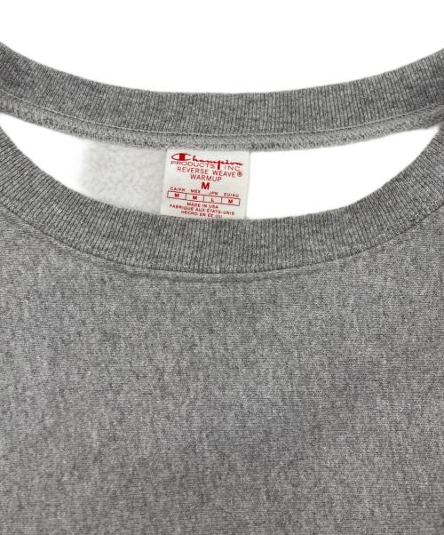 Champion REVERSE WEAVE（チャンピオン リバース ウィーブ）Champion REVERSE WEAVE (チャンピオン リバース ウィーブ) リバースウィーブ クルーネック スウェットシャツ グレー サイズ:	SIZE Mの古着・服飾アイテム