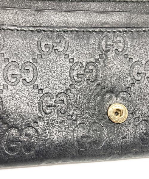 GUCCI（グッチ）GUCCI (グッチ) 長財布 ブラックの古着・服飾アイテム