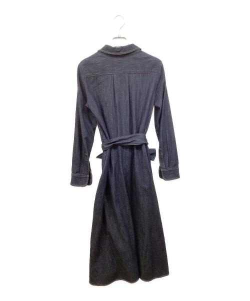 LAUREN RALPH LAUREN（ローレンラルフローレン）LAUREN RALPH LAUREN (ローレンラルフローレン) デニムカシュクールワンピース インディゴ サイズ:SIZE 2の古着・服飾アイテム