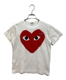 PLAY COMME des GARCONS（プレイコムデギャルソン）の古着「ハートロゴTシャツ」｜ホワイト