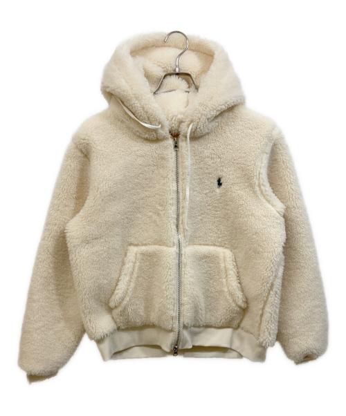 POLO RALPH LAUREN（ポロ・ラルフローレン）POLO RALPH LAUREN (ポロ・ラルフローレン) テディ パーカー アイボリー サイズ:Mの古着・服飾アイテム