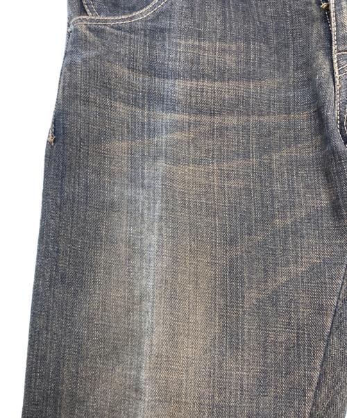 Obelisk（オベリスク）Obelisk (オベリスク) 花柄ブーツカットデニムパンツ ブラウン サイズ:28の古着・服飾アイテム