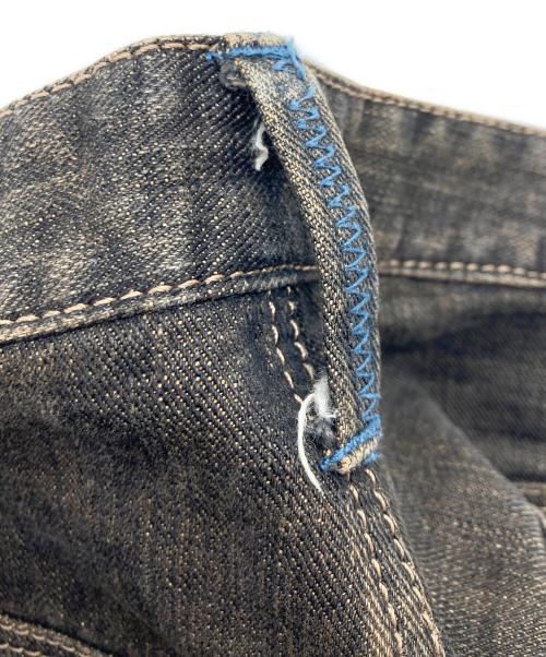 Obelisk（オベリスク）Obelisk (オベリスク) 花柄ブーツカットデニムパンツ ブラウン サイズ:28の古着・服飾アイテム