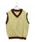 TTT MSW（ティー）の古着「New Standard Knit Vest」｜イエロー