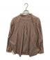 WILLY CHAVARRIA (ウィリーチャバリア) WISM (ウィズム) ストライプBDシャツ ブラウン サイズ:SIZE XS/S：5000円