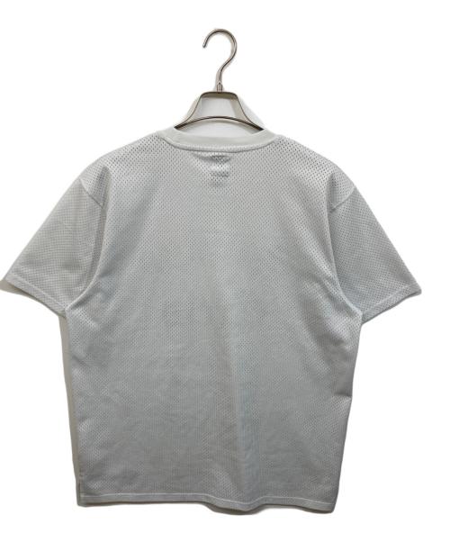 stussy（ステューシー）stussy (ステューシー) メッシュカットソー ホワイト サイズ:XLの古着・服飾アイテム