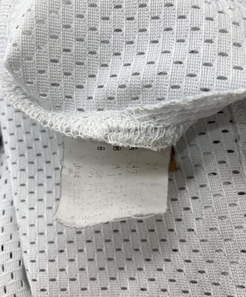 stussy（ステューシー）stussy (ステューシー) メッシュカットソー ホワイト サイズ:XLの古着・服飾アイテム