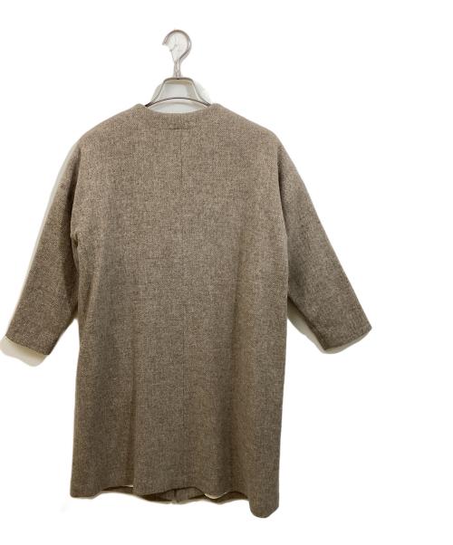 nofl（ノフル）nofl (ノフル) ウールツイルコート ブラウン サイズ:MLサイズの古着・服飾アイテム