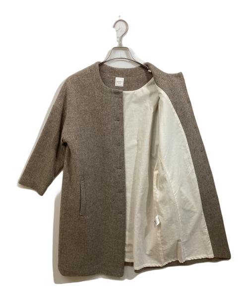 nofl（ノフル）nofl (ノフル) ウールツイルコート ブラウン サイズ:MLサイズの古着・服飾アイテム
