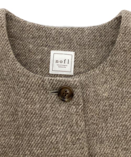 nofl（ノフル）nofl (ノフル) ウールツイルコート ブラウン サイズ:MLサイズの古着・服飾アイテム