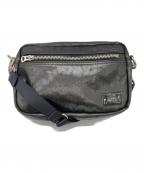 PORTERポーター）の古着「コーティングショルダーバッグ」｜ブラック