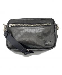 PORTER（ポーター）の古着「コーティングショルダーバッグ」｜ブラック