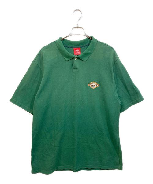 paragraph（パラグラフ）Paragraph (パラグラフ) オーバーサイズポロシャツ グリーン サイズ:Freeの古着・服飾アイテム