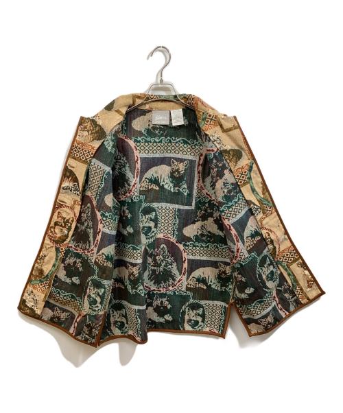 Blair（ブレア）BLAIR (ブレア) 古着ゴブランジャケット ブラウン サイズ:Mの古着・服飾アイテム