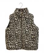 margaux vintageマルゴー ヴィンテージ）の古着「ヒョウ柄ベスト」｜ブラウン