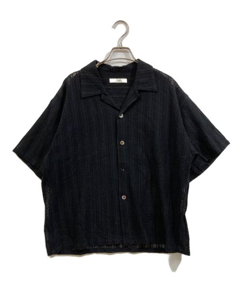 jieda（ジエダ）Jieda (ジエダ) LACE SHIRT S/S ブラック サイズ:	SIZE 1の古着・服飾アイテム