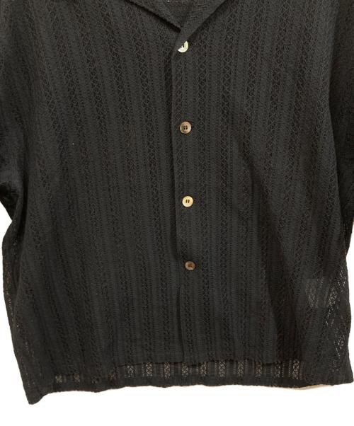 jieda（ジエダ）Jieda (ジエダ) LACE SHIRT S/S ブラック サイズ:	SIZE 1の古着・服飾アイテム
