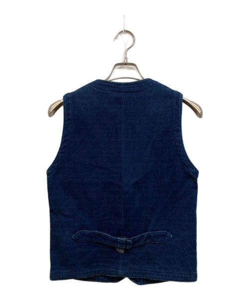 MOMOTARO JEANS（桃太郎ジーンズ）MOMOTARO JEANS (桃太郎ジーンズ) 刺し子ベスト ネイビー サイズ:36の古着・服飾アイテム