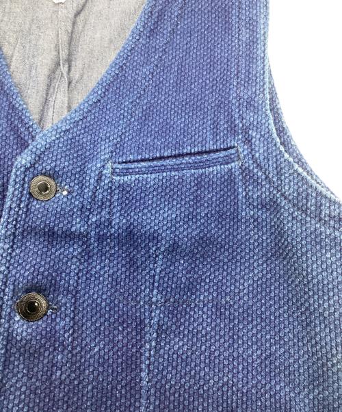 MOMOTARO JEANS（桃太郎ジーンズ）MOMOTARO JEANS (桃太郎ジーンズ) 刺し子ベスト ネイビー サイズ:36の古着・服飾アイテム