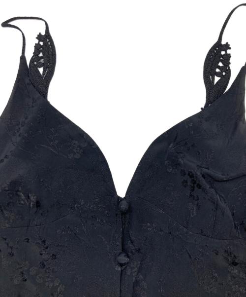 Mame Kurogouchi（マメクロゴウチ）Mame Kurogouchi (マメクロゴウチ) Floral Jacquard Camisole Dress ブラック サイズ:SIZE 2の古着・服飾アイテム