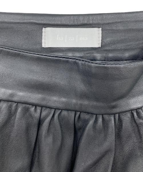 hazama（ハザマ）hazama (ハザマ) ラムレザーミニスカート ブラック サイズ:Sの古着・服飾アイテム