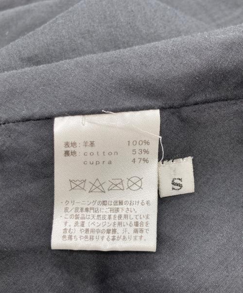 hazama（ハザマ）hazama (ハザマ) ラムレザーミニスカート ブラック サイズ:Sの古着・服飾アイテム