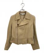 COMME des GARCONS COMME des GARCONSコムデギャルソン コムデギャルソン）の古着「ウールライダースジャケット」｜ベージュ