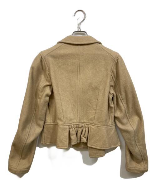 COMME des GARCONS COMME des GARCONS（コムデギャルソン コムデギャルソン）COMME des GARCONS COMME des GARCONS (コムデギャルソン コムデギャルソン) ウールライダースジャケット ベージュ サイズ:SSの古着・服飾アイテム