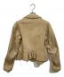 COMME des GARCONS COMME des GARCONS (コムデギャルソン コムデギャルソン) ウールライダースジャケット ベージュ サイズ:SS：12000円