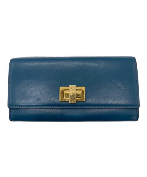 FENDI（フェンディ）FENDI (フェンディ) 長財布 ブルーの古着・服飾アイテム