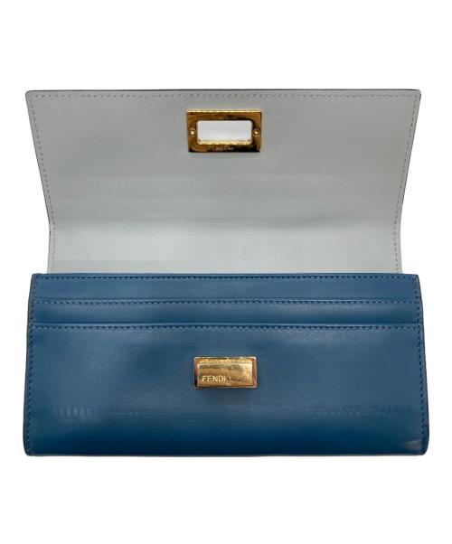 FENDI（フェンディ）FENDI (フェンディ) 長財布 ブルーの古着・服飾アイテム