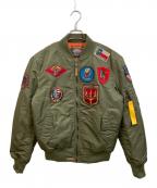 TOP GUNトップガン）の古着「MA-1ジャケット」｜オリーブ