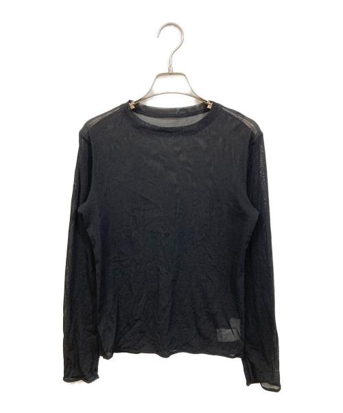 La nature linge（ラ ナチュール ラーンジュ）La nature linge (ラ ナチュール ラーンジュ) シアーチュールプルオーバー ブラック サイズ:Freeの古着・服飾アイテム