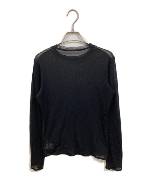 La nature linge（ラ ナチュール ラーンジュ）La nature linge (ラ ナチュール ラーンジュ) シアーチュールプルオーバー ブラック サイズ:Freeの古着・服飾アイテム