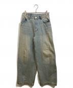 adidasアディダス）の古着「Adilenium Season 3 Zip Washed Denim Pants」｜インディゴ