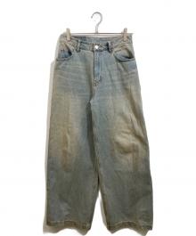 adidas（アディダス）の古着「Adilenium Season 3 Zip Washed Denim Pants」｜インディゴ